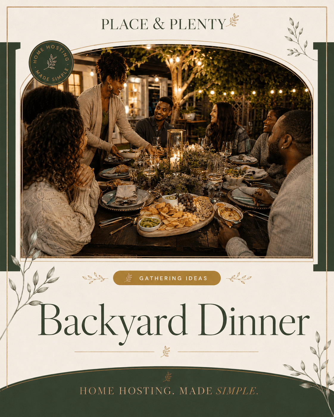 A Backyard Dinner Before It Gets Cold